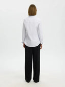 Gestreepte fitted blouse romie