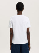 Wit t-shirt met borduurwerk mila