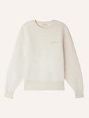 Ecru sweater met logo chill
