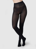 Zwarte panty visgraatpatroon nina fishbone