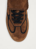 Bruine sneakers club suede brown