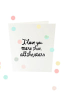 Confetti kaart all the stars