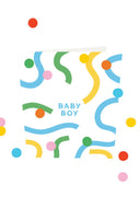Confetti kaart baby boy