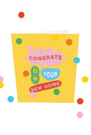 Confetti kaart congrats new home