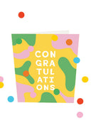 Confetti kaart congratulations