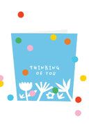 Confetti kaart thinking of you