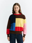 Colorblock trui petra