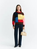 Colorblock trui petra