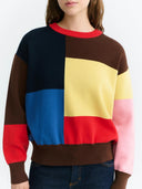 Colorblock trui petra