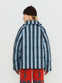 Gestreepte puffer jacket