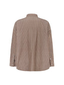 Bruine gestreepte blouse delia