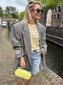 Bottle sacoche medium puffer canary yellow