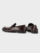 Lakleren loafers brandi