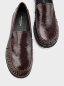 Lakleren loafers brandi