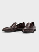 Lakleren loafers brandi