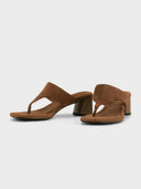 Bruine sandalen met hak evie