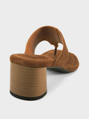 Bruine sandalen met hak evie