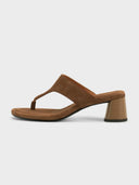 Bruine sandalen met hak evie
