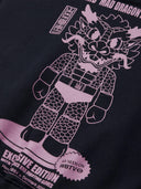 Navy sweater met rugprint wbfanka action crew