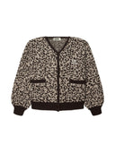 Vest met panterprint wbfen leo cardigan