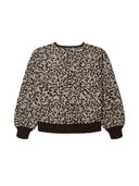 Vest met panterprint wbfen leo cardigan