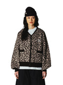 Vest met panterprint wbfen leo cardigan