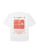Wit t-shirt met rugprint wbbalo hk tee