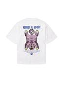 Wit t-shirt met rugprint wbbalo tiger tee