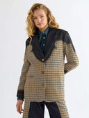 Geruite houndstooth blazer