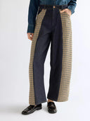 Geruite cowboy jeans