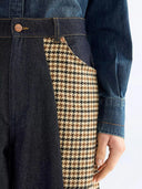 Geruite cowboy jeans